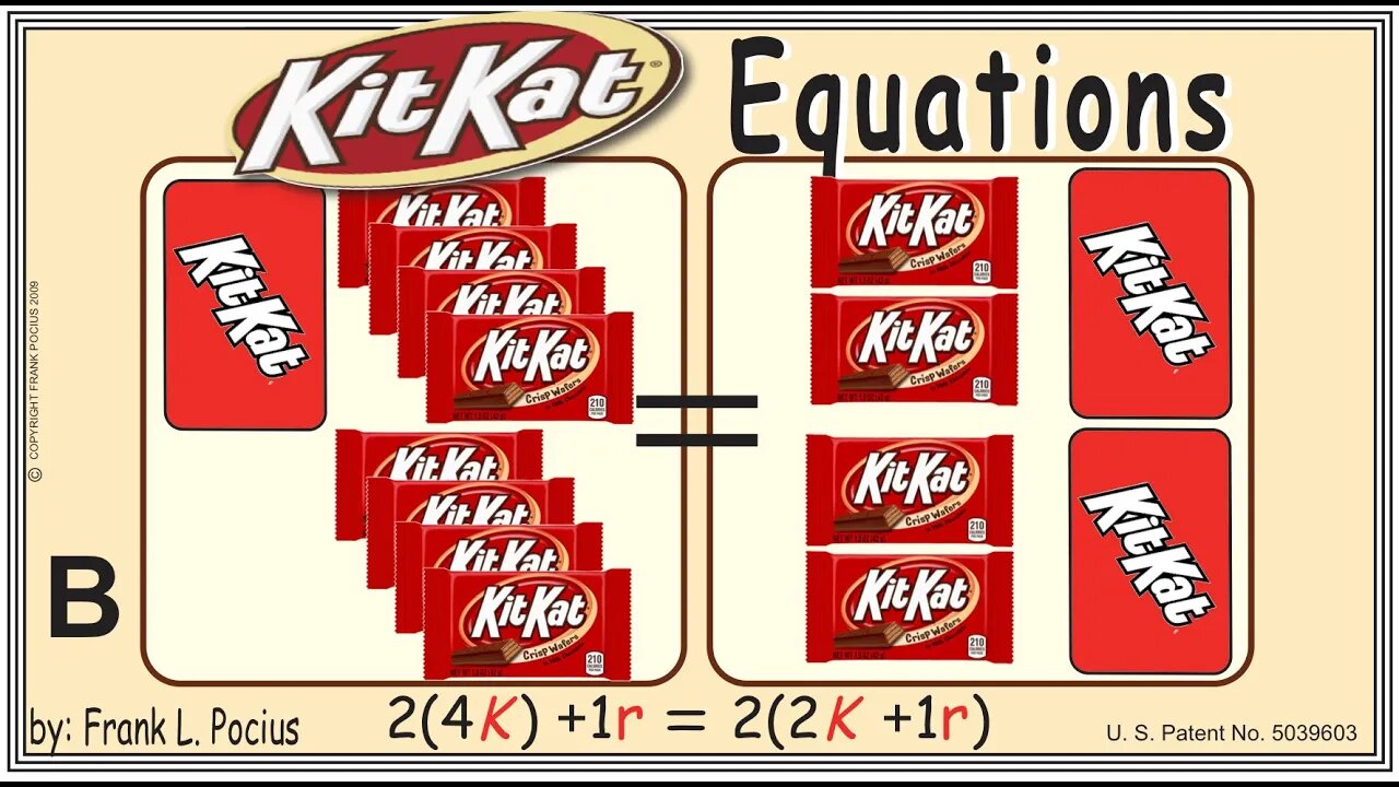 VISUAL KITKAT 2(4K)+1r=2(2K+1r) EQUATION _ SOLVING BASIC EQUATIONS _ SOLVING BASIC WORD PROBLEMS