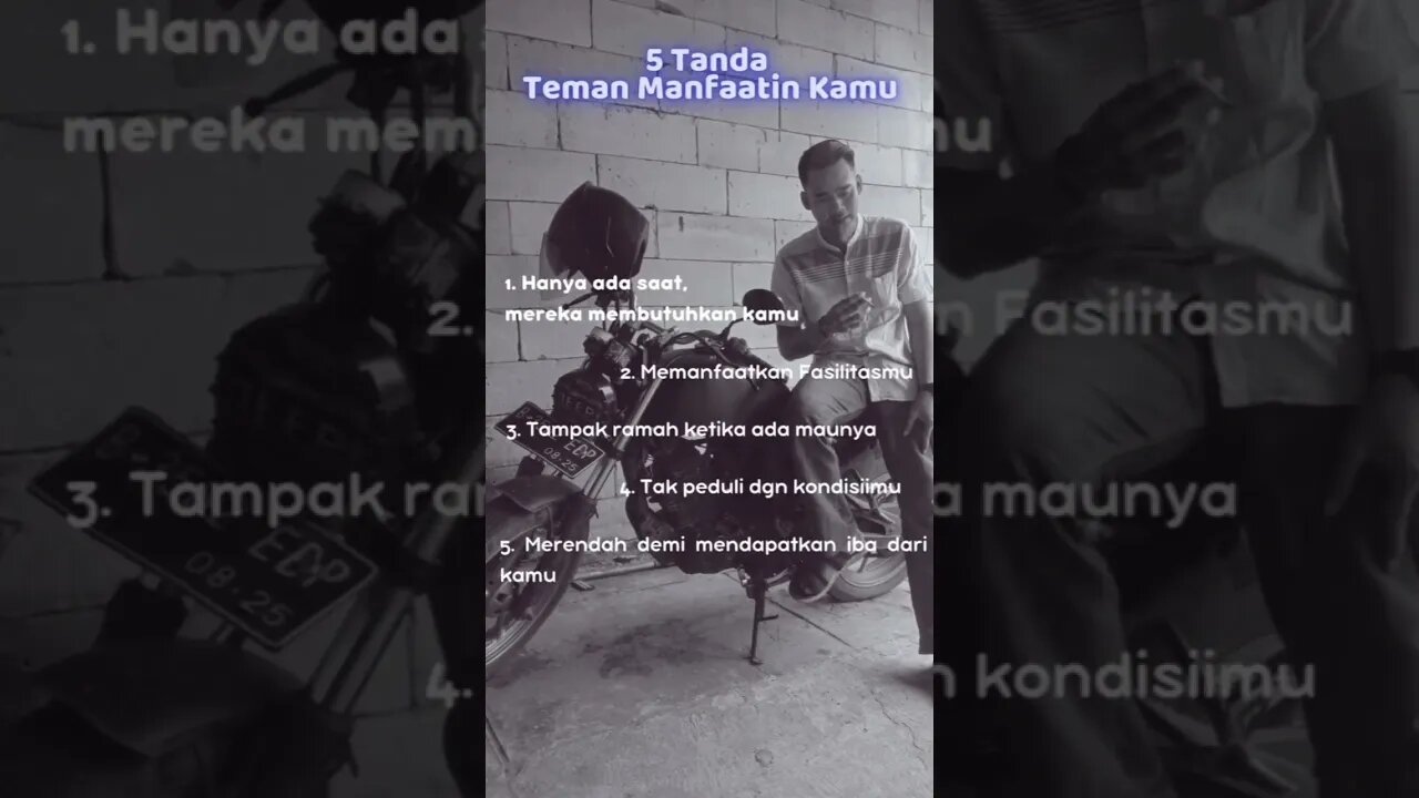 yang sering dimanfaatin temen, ini tandanya