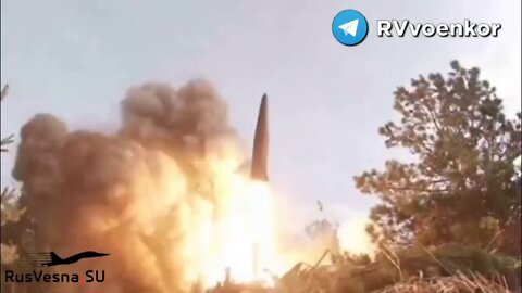 Launch of the Iskander high-precision missile at the facilities of the Armed Forces of Ukraine