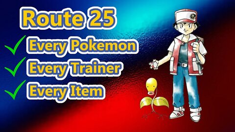 Pokemon Red & Blue Checklist Guide Route 25