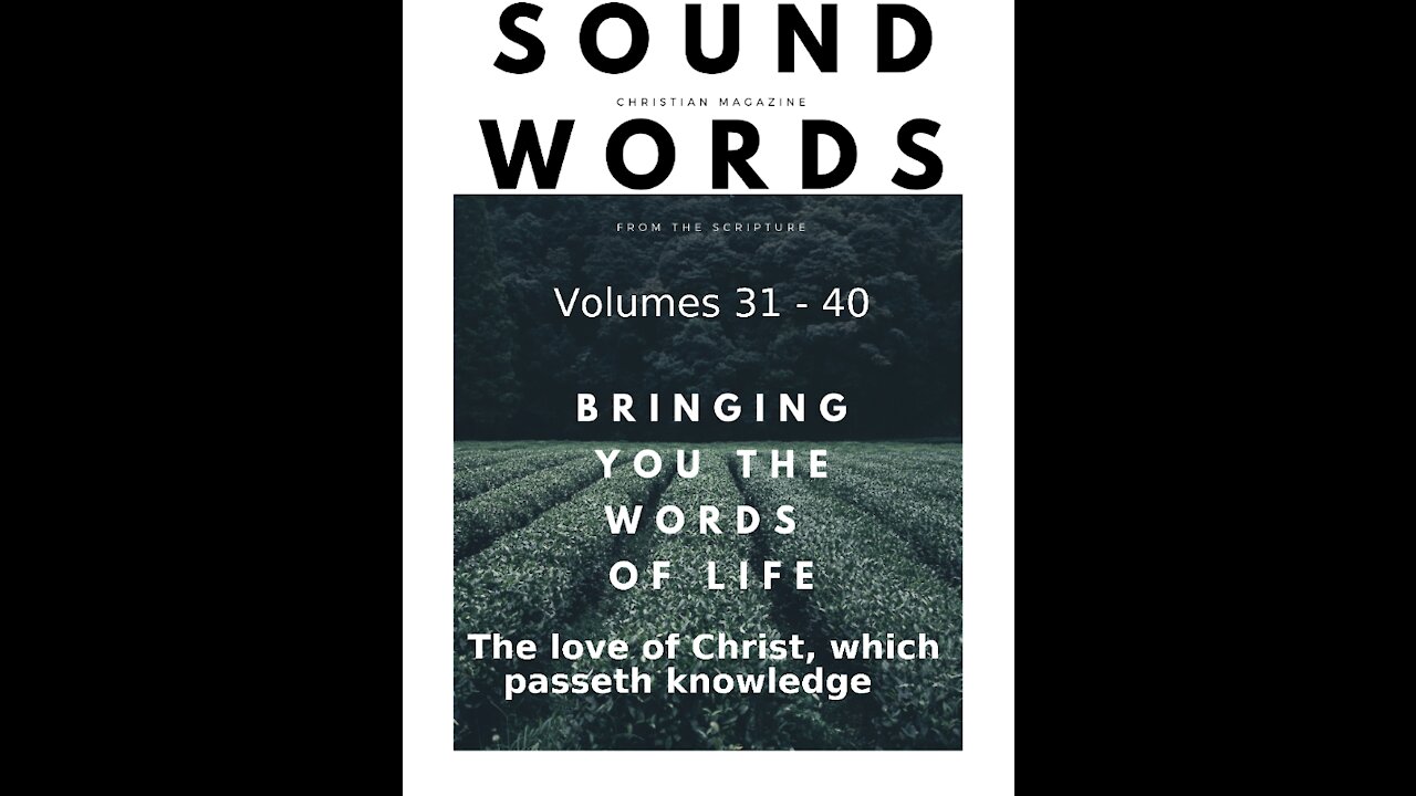 Sound Words, The Love of Christ, Which Passeth Knowledge