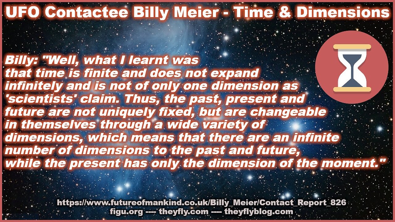 Billy Meier UFO Contact Reports -Time Travel, Interdimensional, Intergalactic, Interuniversal Part 1