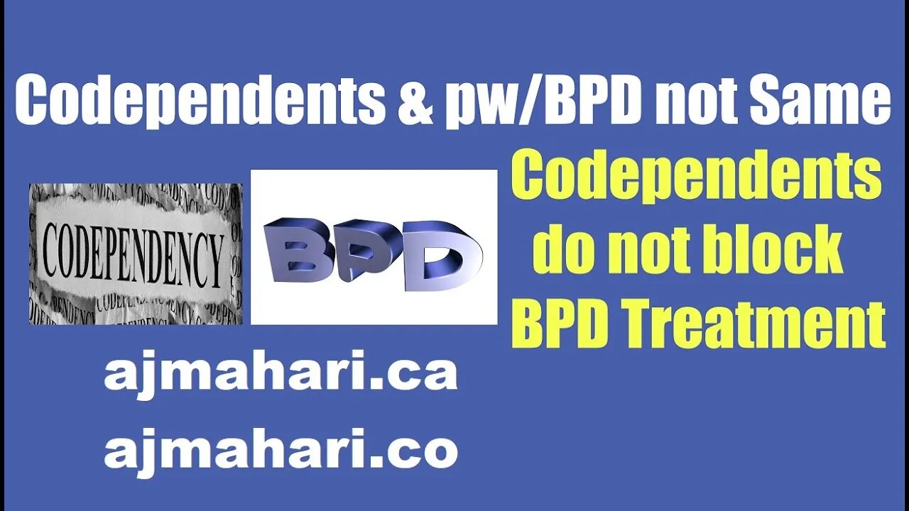 BPD Relationships - Codependents Do Not Block Borderline Personality Recovery