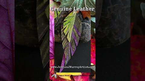 Lavender Fields, 4 inch leather feather earrings