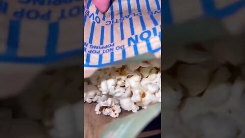 Opening steam filled popcorn bag crinkle ASMR