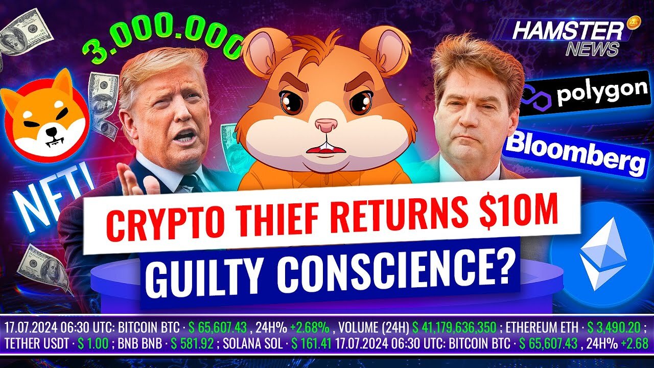 Trump's Crypto Millions and NFT Plans, Legal 'Im not Satoshi' note, and more ⚡️ Hamster News