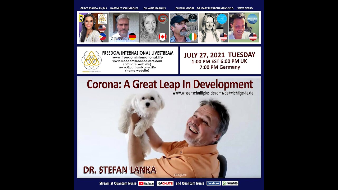 Dr. Stefan Lanka - Corona: A Great Leap in Development" @QN Freedom Int'l Livestream