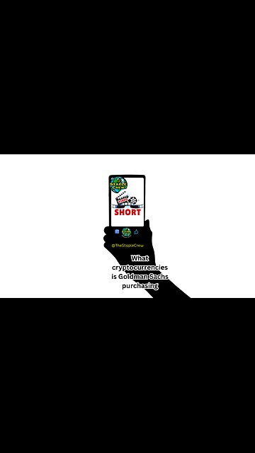 What cryptocurrencies is Goldman Sachs purchasing