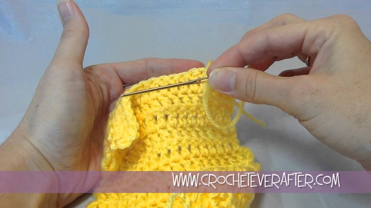How to Fasten Off and Weave in Ends Tutorial