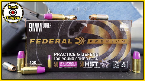 The PERFECT Purple Partner?...9MM Federal Premium HST & Syntech Practice & Defend AMMO Test!