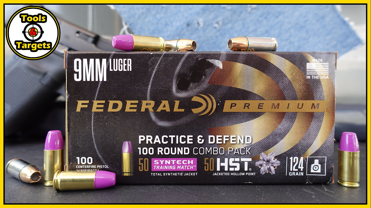 The PERFECT Purple Partner?...9MM Federal Premium HST & Syntech Practice & Defend AMMO Test!