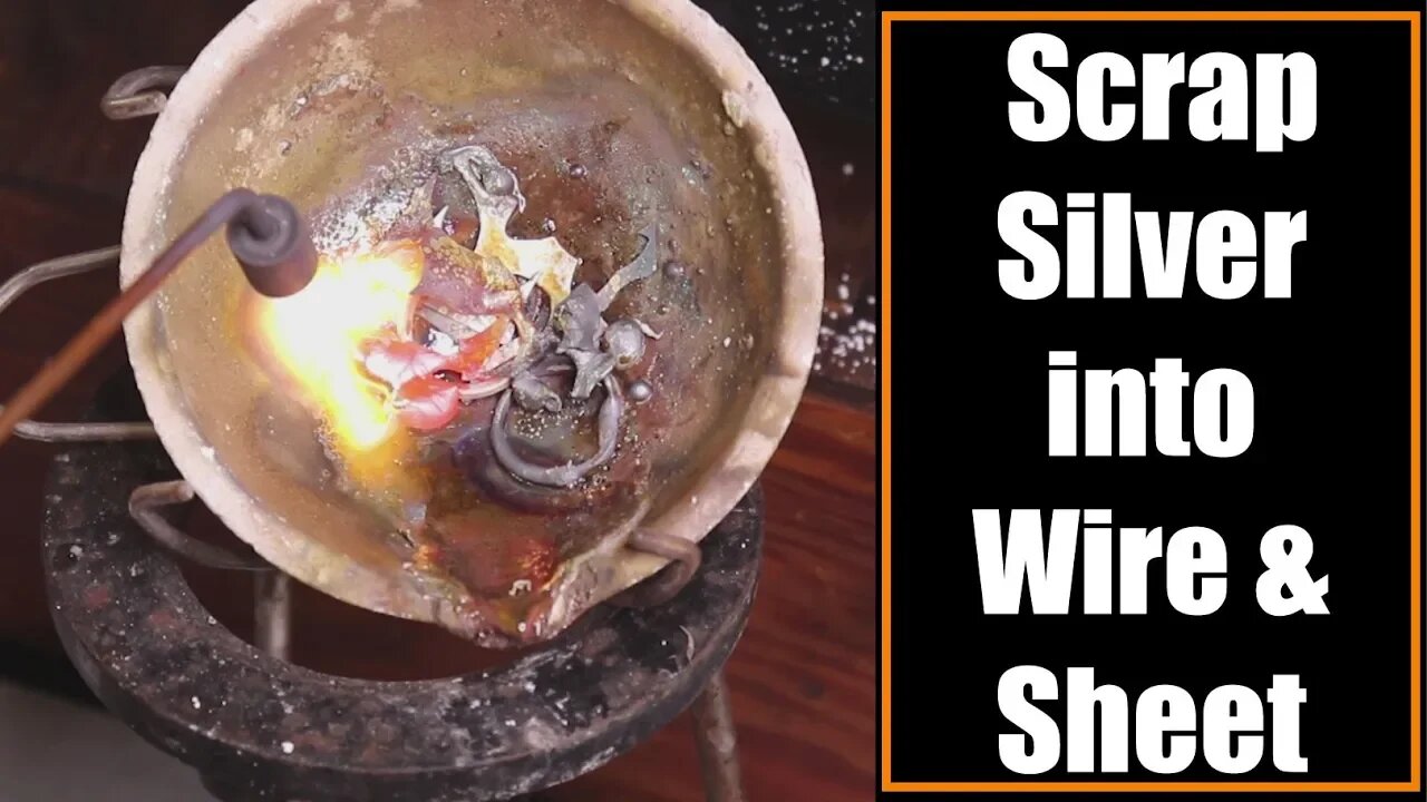 How to turn your scrap silver into new sheet metal and wire.