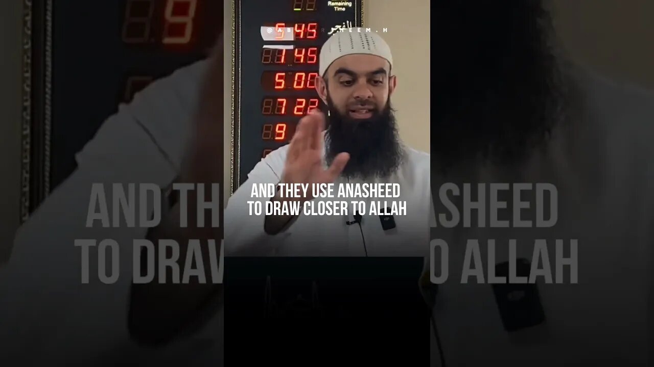 Stop listening to nasheeds!