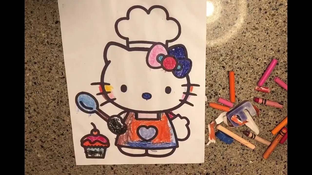 Hello Kitty Coloring Page