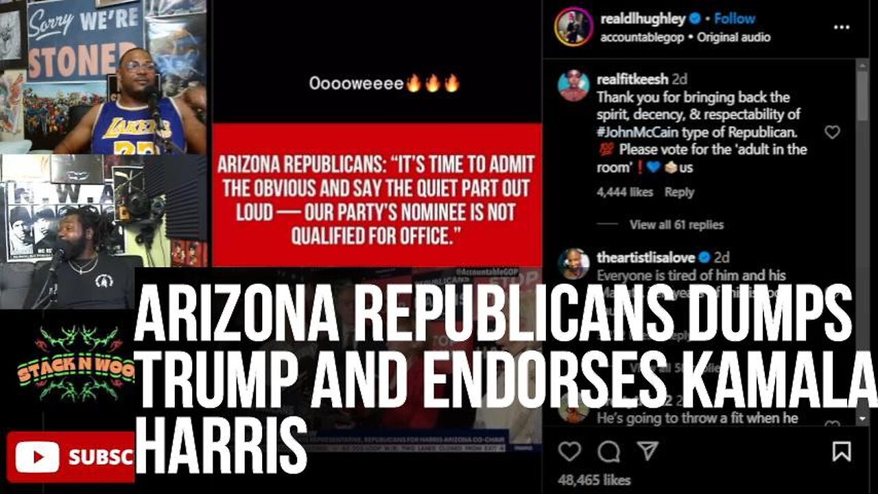 Arizona Republicans don't even want Donald Trump and Endorses Democrat VP Kamala Harris