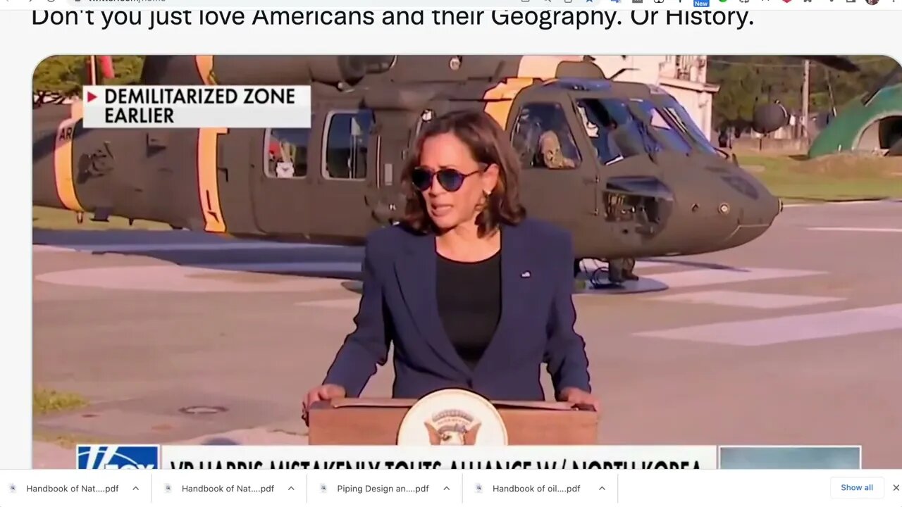 美國副總統哈里斯：“美國有一個非常重要的關係，那就是與朝鮮共和國結盟。”