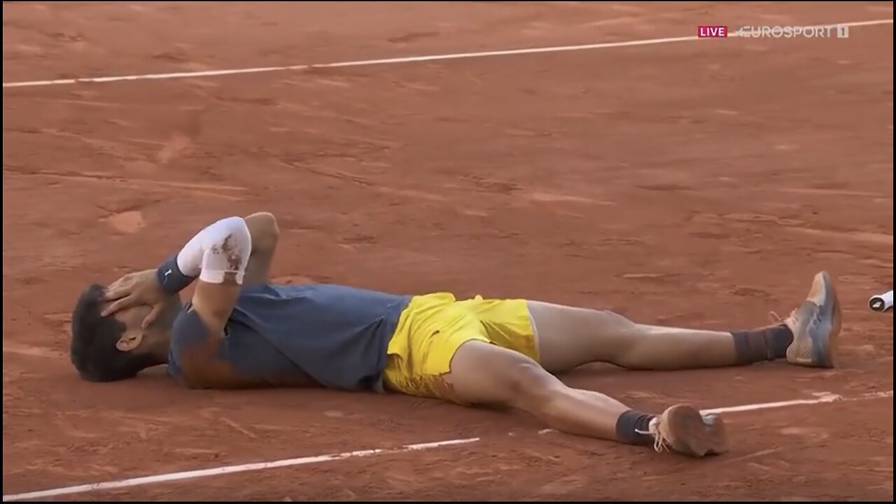 Carlos Alcaraz 21 breaks record wins 2024 French Open, three Grand Slams on different surfaces.