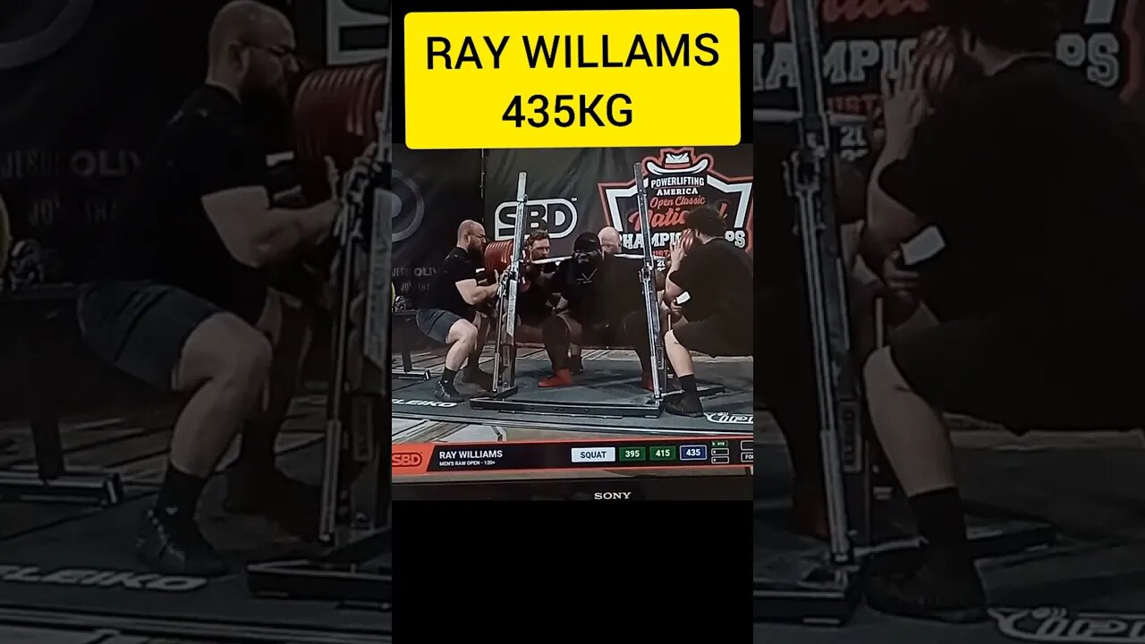 Agachamento de 435kg de RAY WILLAMS - 2023 #Shorts