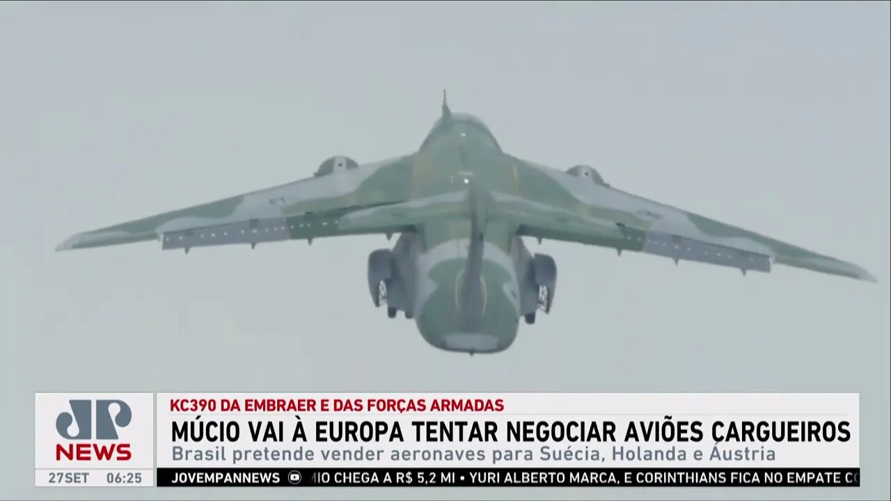 Ministro da Defesa vai à Europa para negociar cargueiro militar KC-390