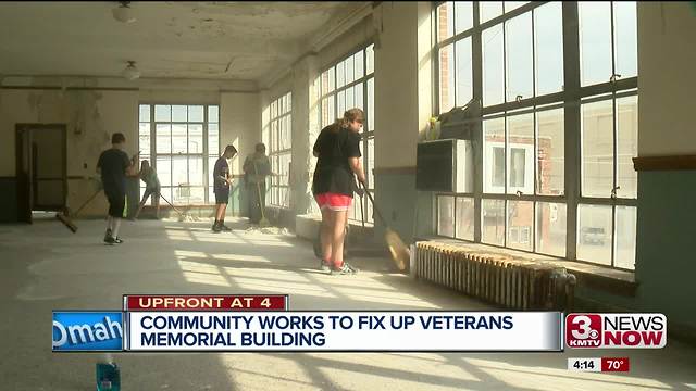 Community works to fix up Veterans Memorial Building