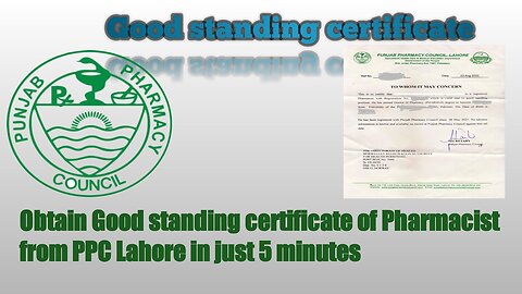 Good Standing Certificate for pharmacist | GSC required for international job |2023|AIM Pharma