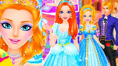 Princess salon cindrella/salon games/girl games/makeup & dressup/new game 2023 @TLPLAYZYT