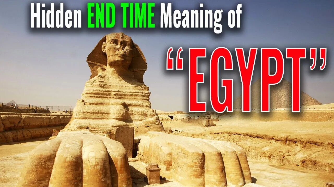 HIDDEN END TIME MEANING of Hebrew Word for "Egypt" Gives Proper Timing of Revelation