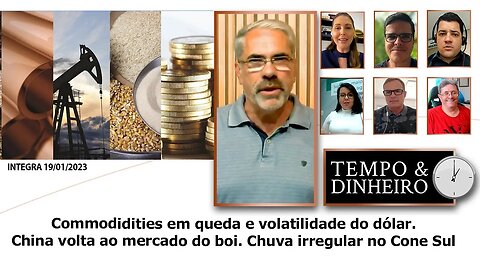 Commodidities em queda e volatilidade do dólar. China volta ao mercado do boi.