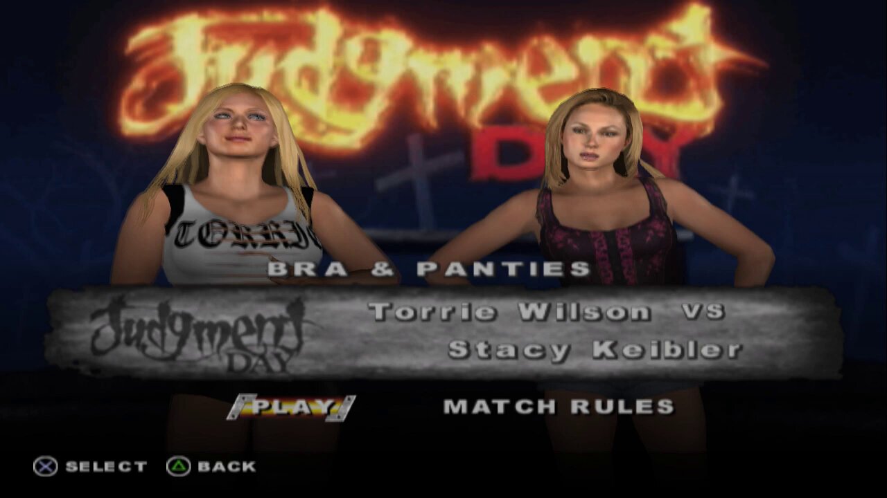 WWE SmackDown vs. Raw Torrie Wilson vs Stacy Keibler