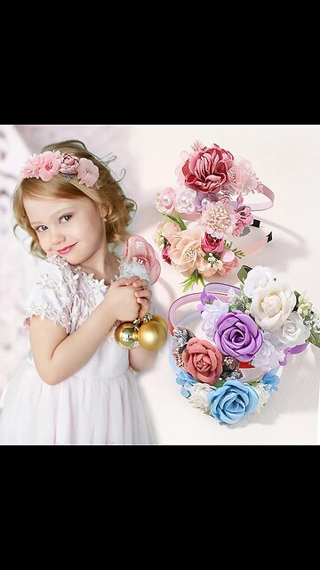 Artificial Flower Crown Headband