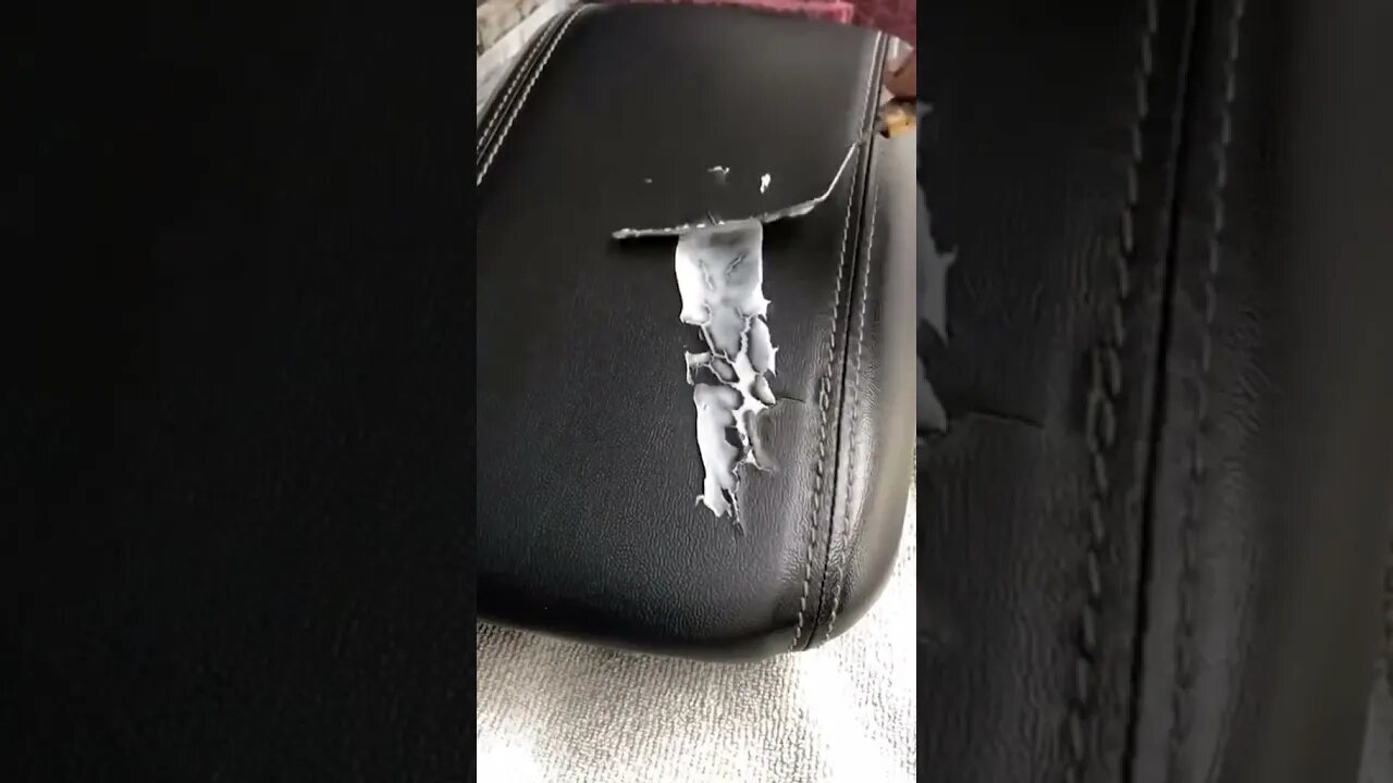 Leather car seat repair