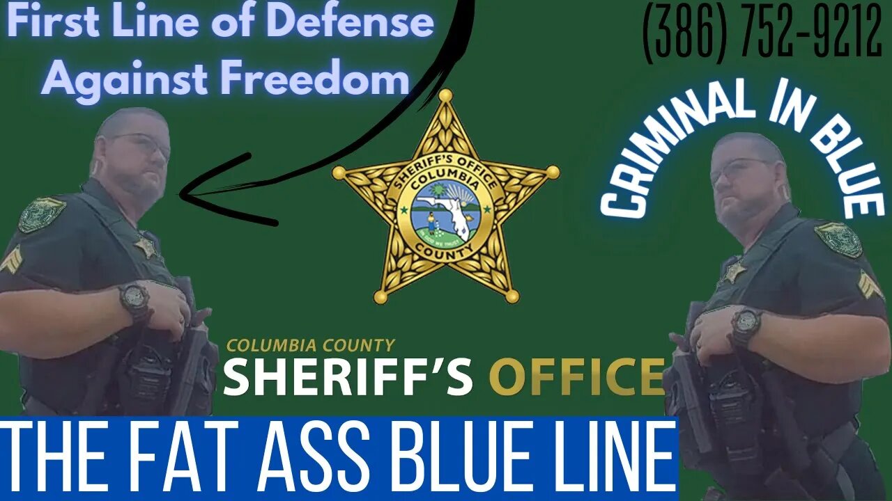 Sociopaths from Columbia County Sheriff Department Arrest Blind Man in Clear Case of Retaliation