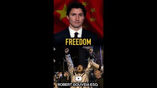 Canadian Dictator Trudeau Supports Chinese Freedom #shorts