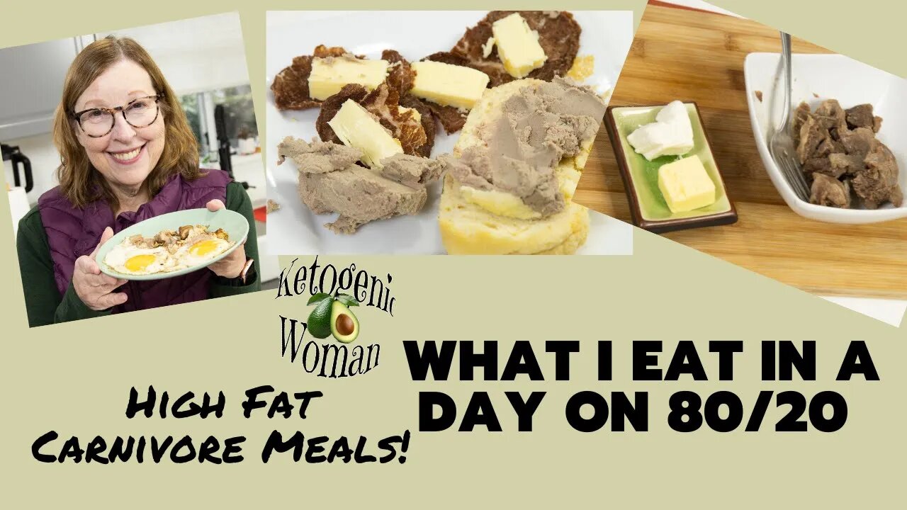 What I Eat in a Day on High Fat Carnivore | Keeping it 80/20 | Meals and Macros!