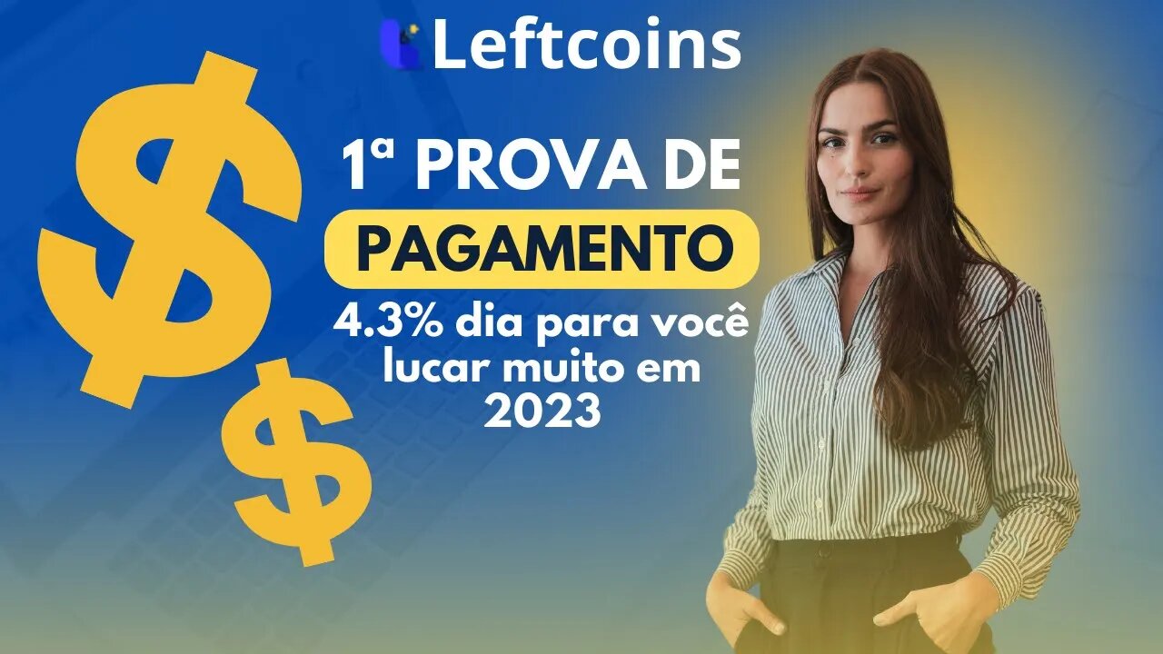 LEFTCOINS: PROVA DE PAGAMENTO, RENDA EXTRA E DINHEIRO NO BOLSO TODO DIA