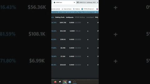 NÃO FIQUE DE FORA UNIWSWAP NOVOS FARM