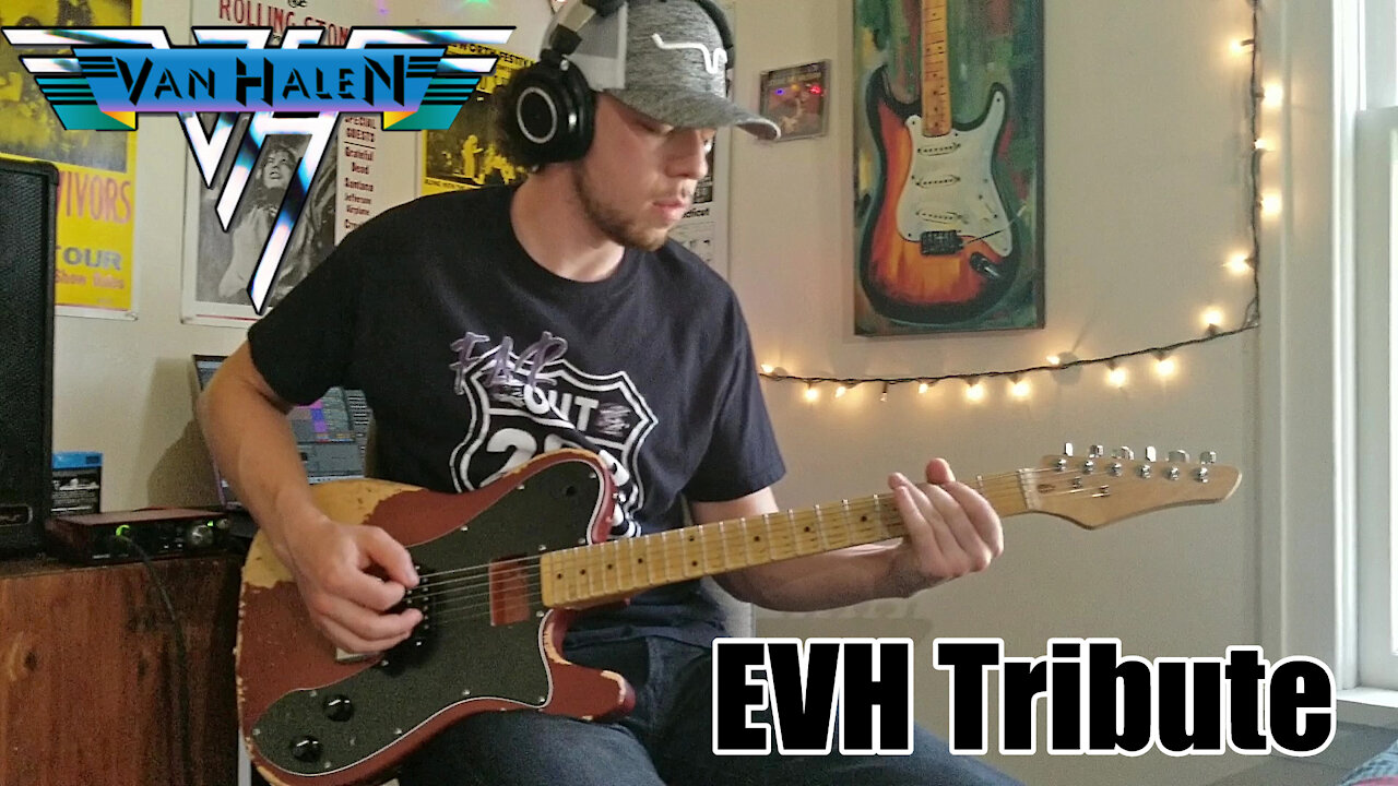 Eddie Van Halen Tribute - Panama Guitar Solo Cover