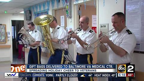Gift bags delivered to Baltimore VA Medical Center