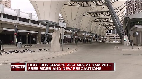 DDOT bus service to resume Wednesday morning with free rides