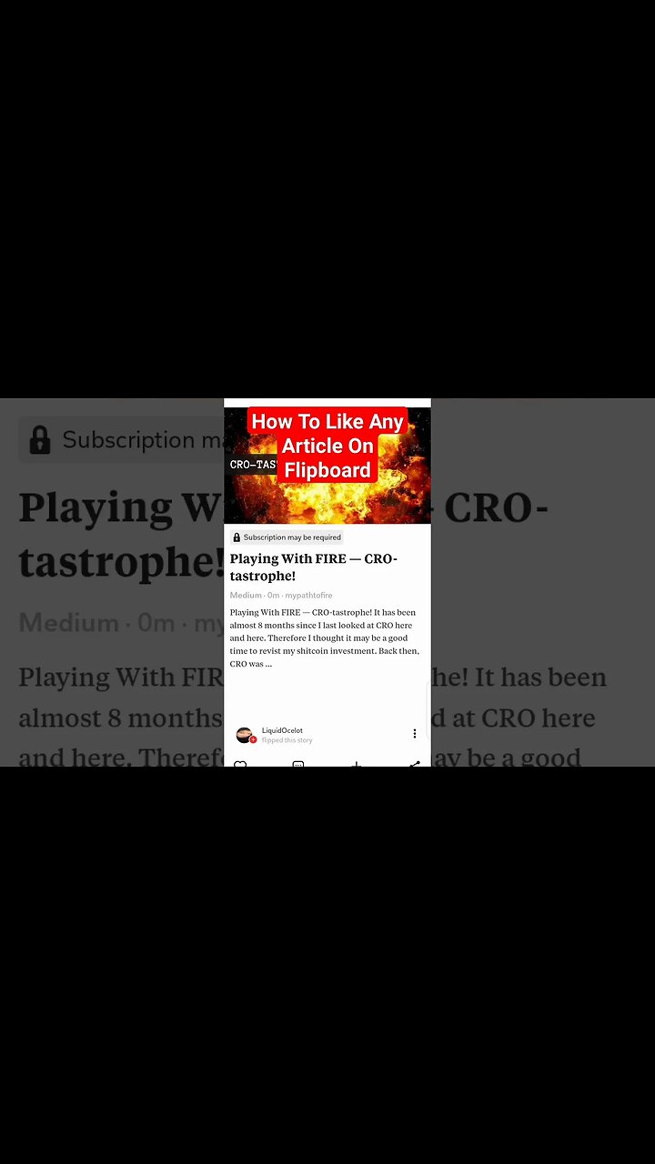 How To Like Any Article On Flipboard #shorts #flipboard #howto #tutorial