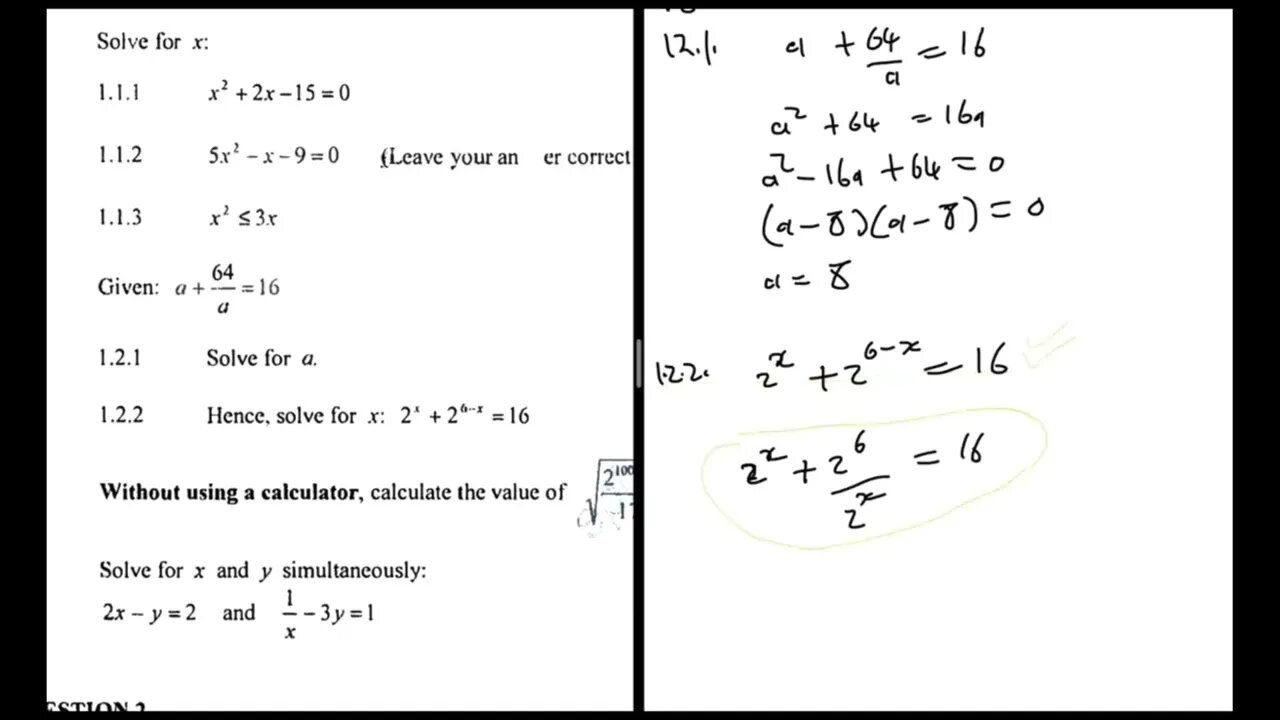 Grade 12 Maths p1 june 2022 exam | UniTut