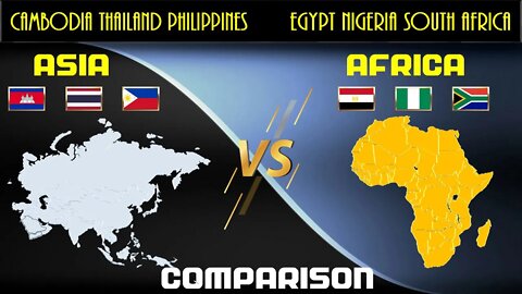 Cambodia Thailand Philippines VS Egypt Nigeria South Africa Economic Comparison Battle 2021 ,World C