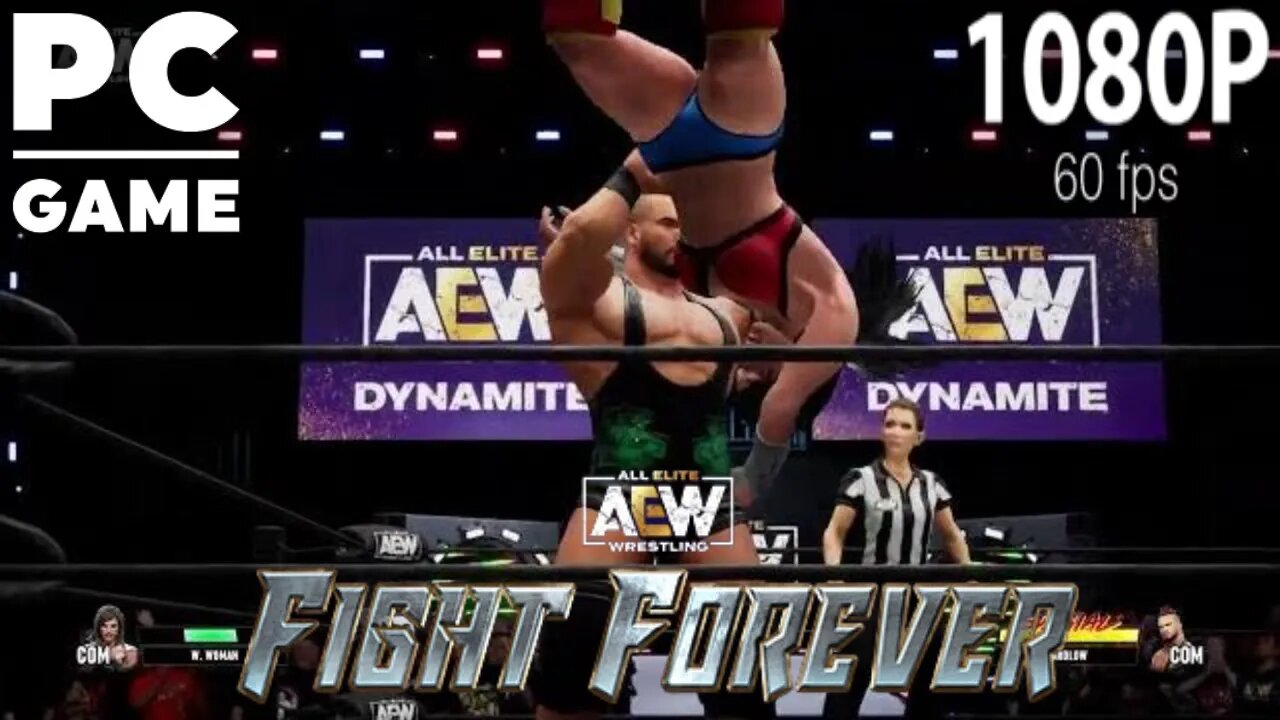 Wonder Woman vs. Wardlow! - AEW Fight Forever: Mixed Falls Count Anywhere Match [60 FPS PC]