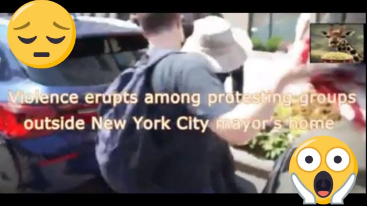 Violence Erupts among protesting group's outside New York City mayor's home as migrant crisis rises
