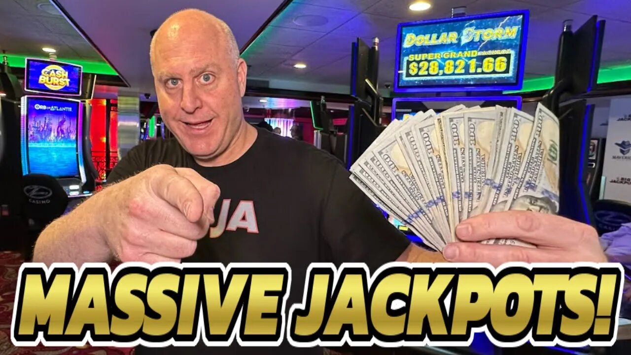 WINNING MASSIVE JACKPOTS LIVE AT THE BIG JACKPOT SLOT ZONE!