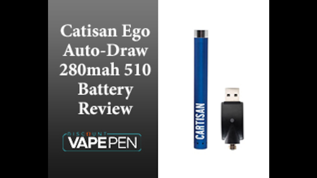 Cartisan Auto-Draw 280mAh 510 Vape Battery Unboxing