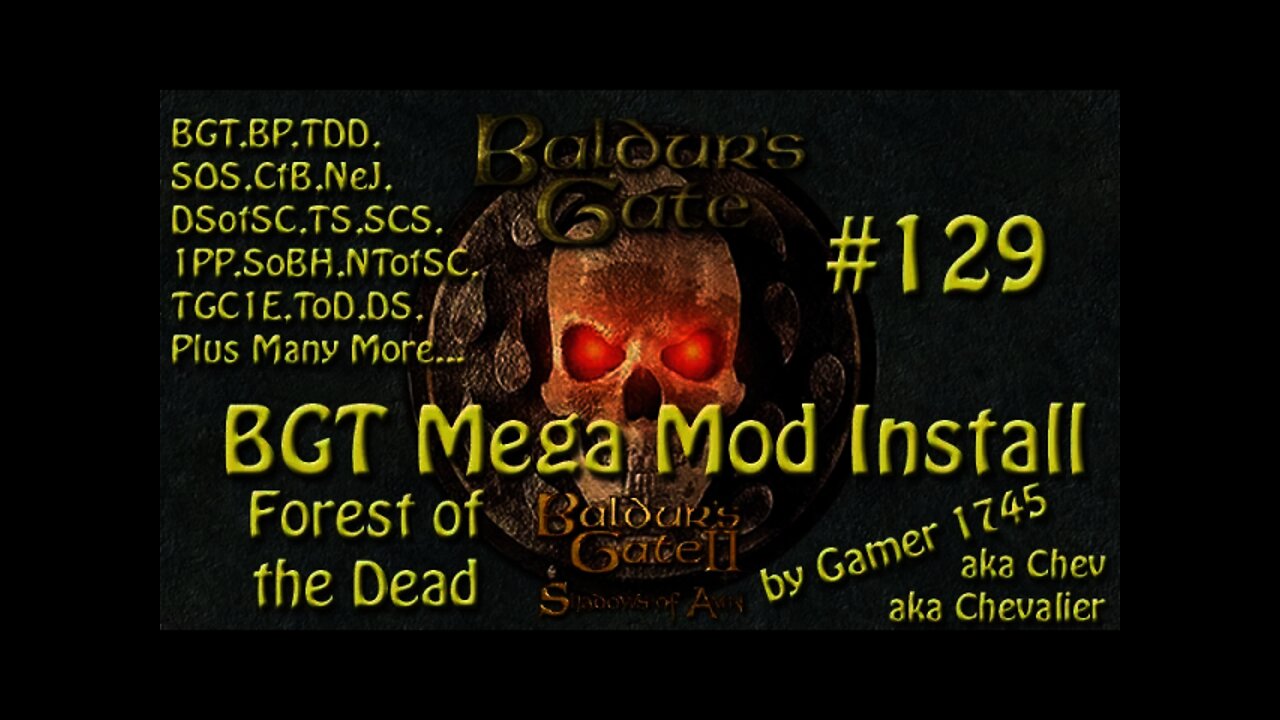 Let's Play Baldur's Gate Trilogy Mega Mod Part 129 - Forest of Dead
