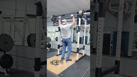 200lbs x 3 , Military 🪖 press, Crazy 🤪 old man