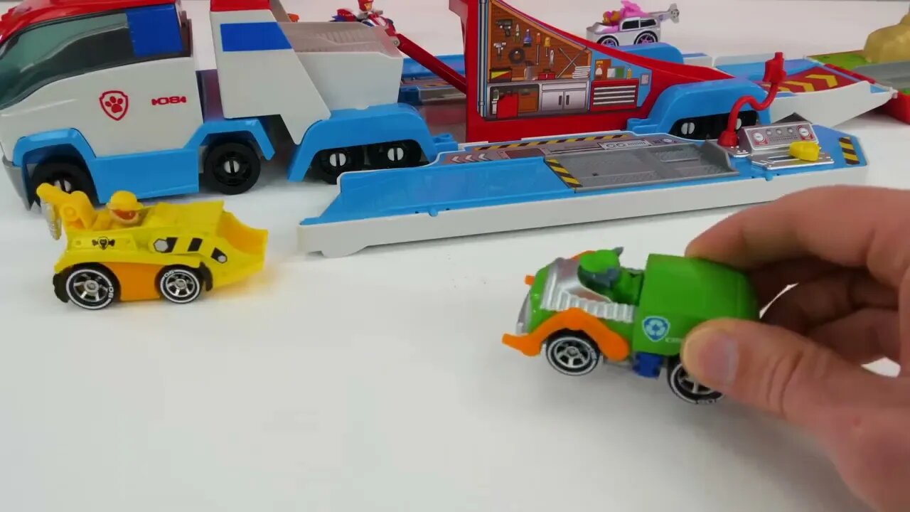 162 9Toy Learning Video for Kids - Paw Patrol True Metal Vehicles Biggest Race!