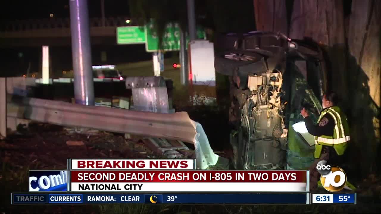 Second delay crash on I-805 in two days